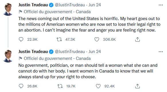 Trudeau Tweet