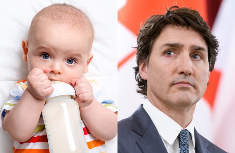 Trudeau bill would steal formula & diapers from babies